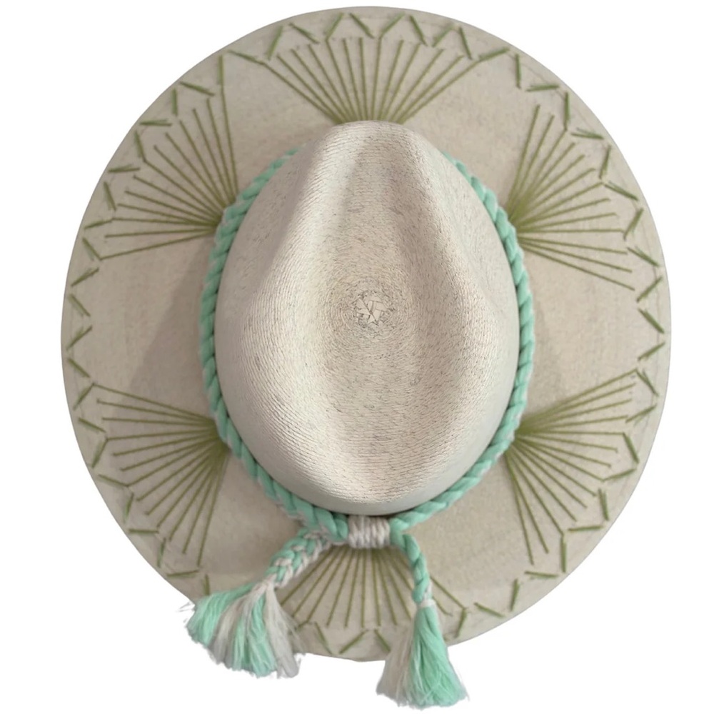 THE GOLDIE HAT CO MALLORCA LIME & TURQUOISE